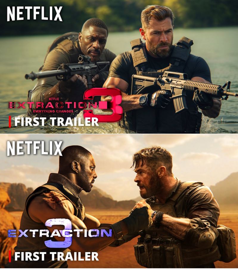 EXTRACTION 3 – First Trailer (2024) Chris Hemsworth, Idris Elba